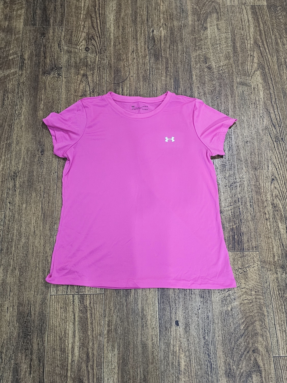 Under Armour Bright Pink Women's Short Sleeve Performance Tee Sz L